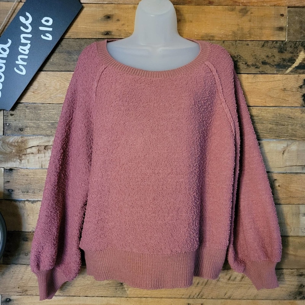 SALE-Altar'd State women's dusty pink fuzzy sweater size small/medium